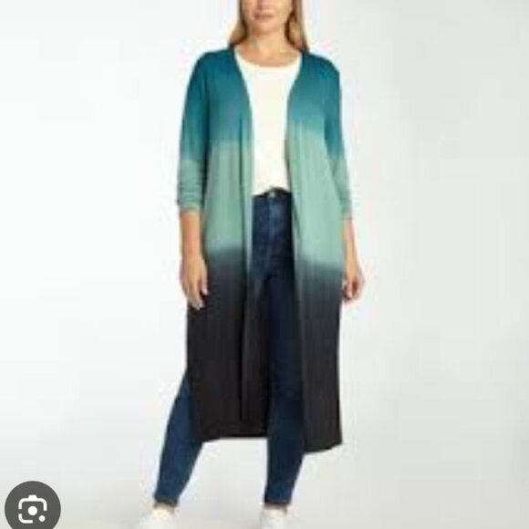 EUC Adyson Parker Long Sleeve Dip Dye Cardigan - Picture 1 of 7